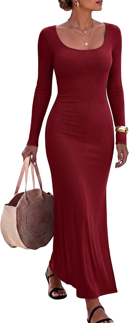 Anrabess Bodycon Maxi Dress