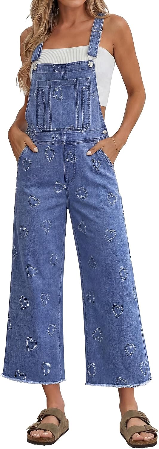Denim Capri Overalls