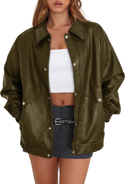Oversized Motorcycle Jacket