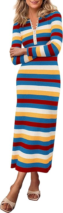 Striped Sweater Dress