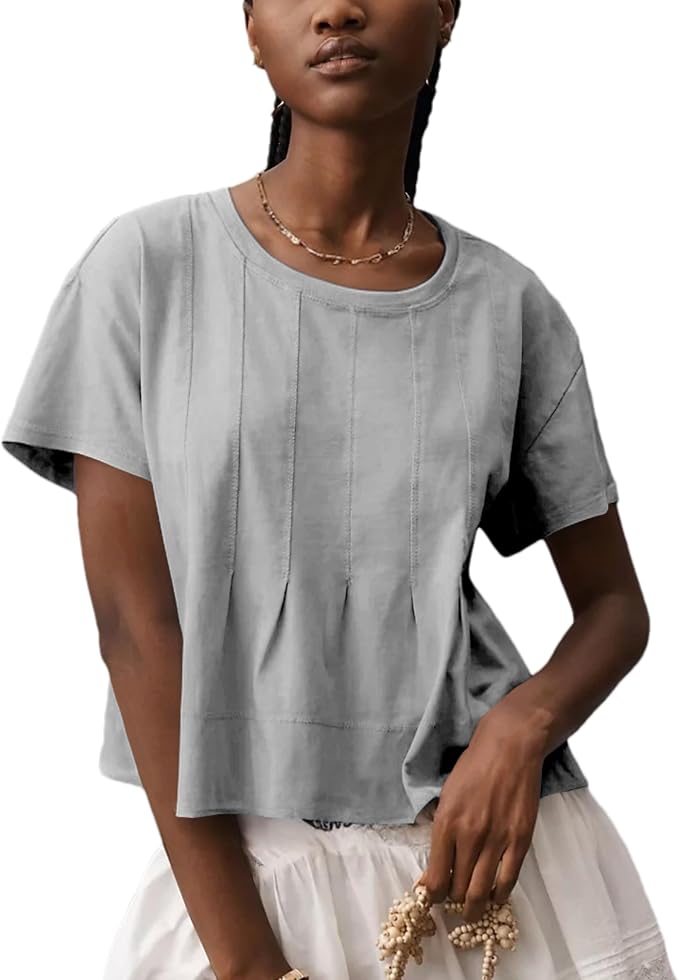 Cotton Peplum Top