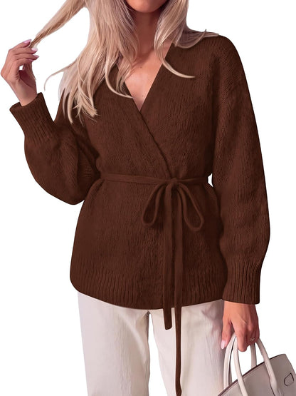 Wrap V-Neck Cardigan