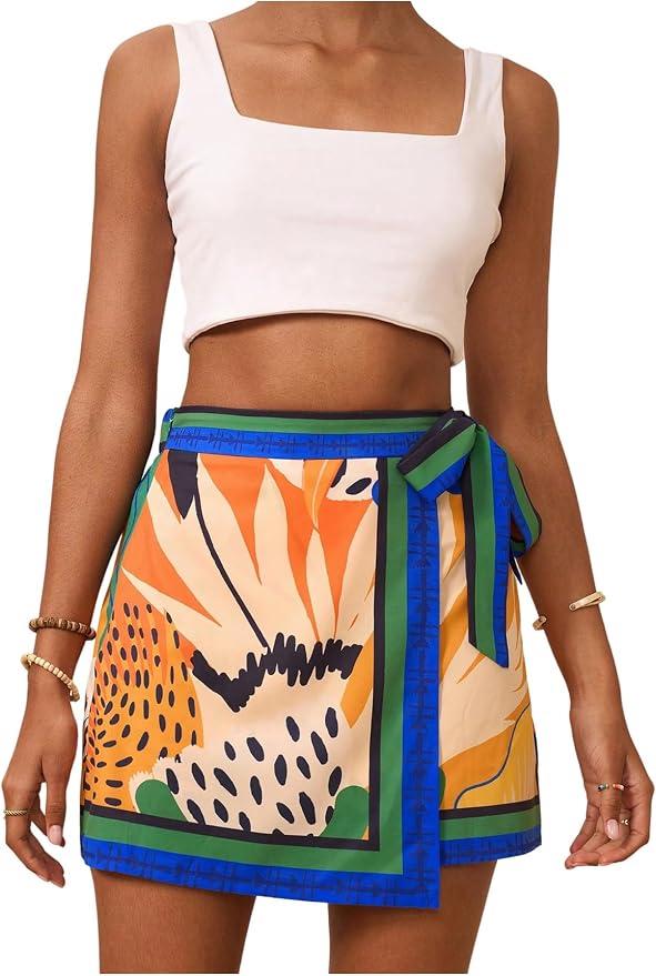 High Waisted Wrap Skirt