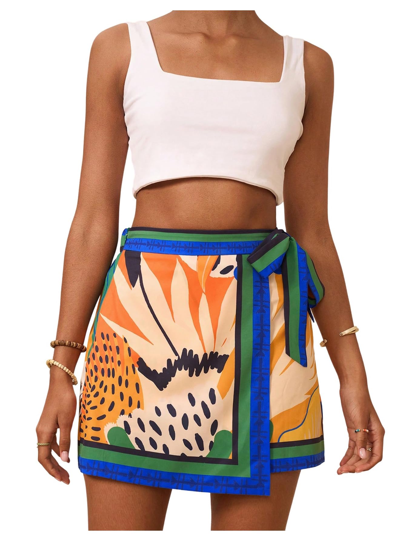Wrap High Waist Skirt