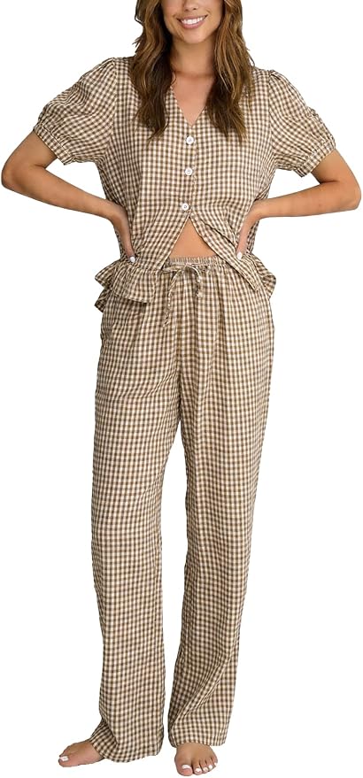 Cotton Gingham Pjs