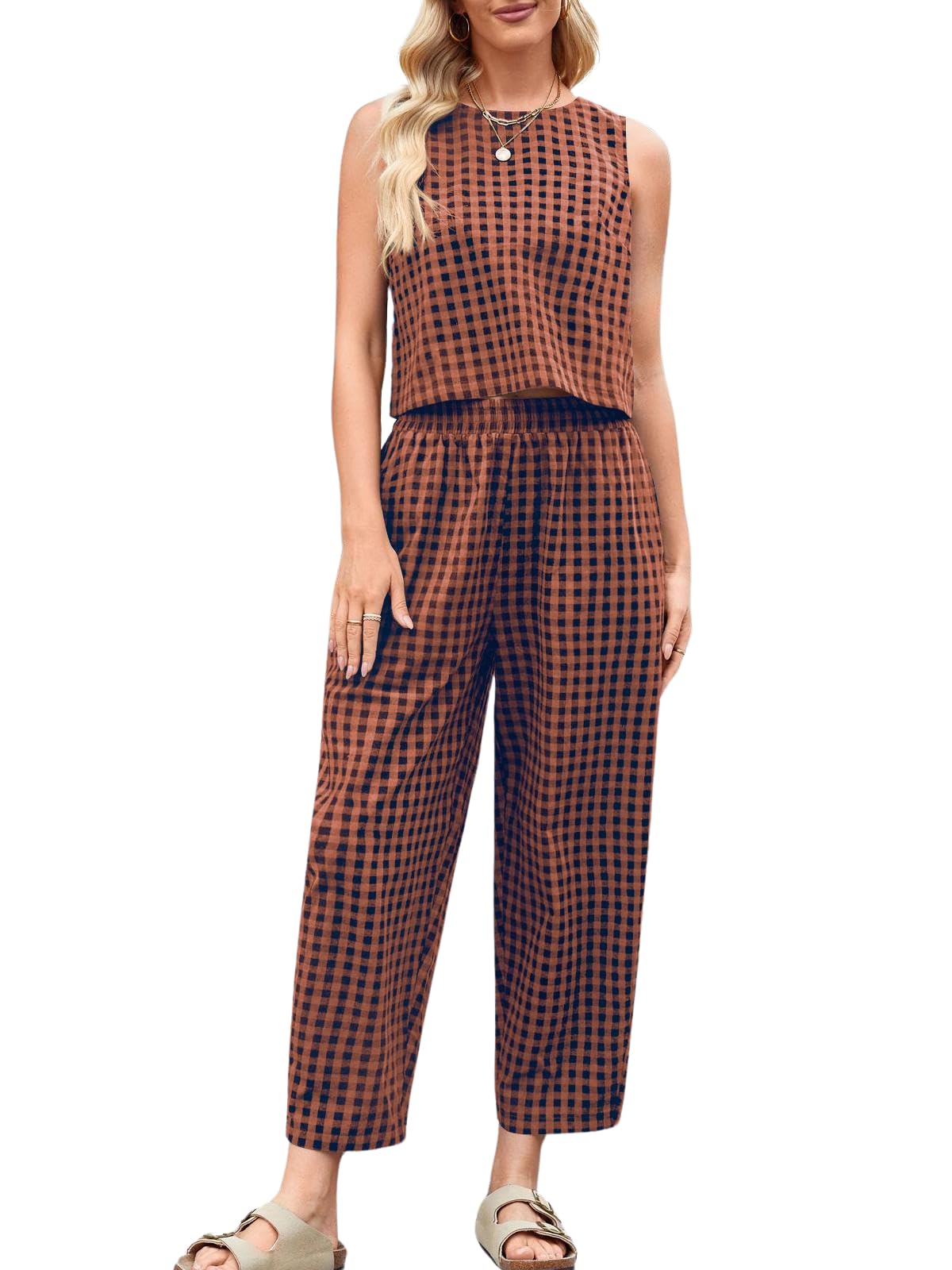 Cotton Gingham Set