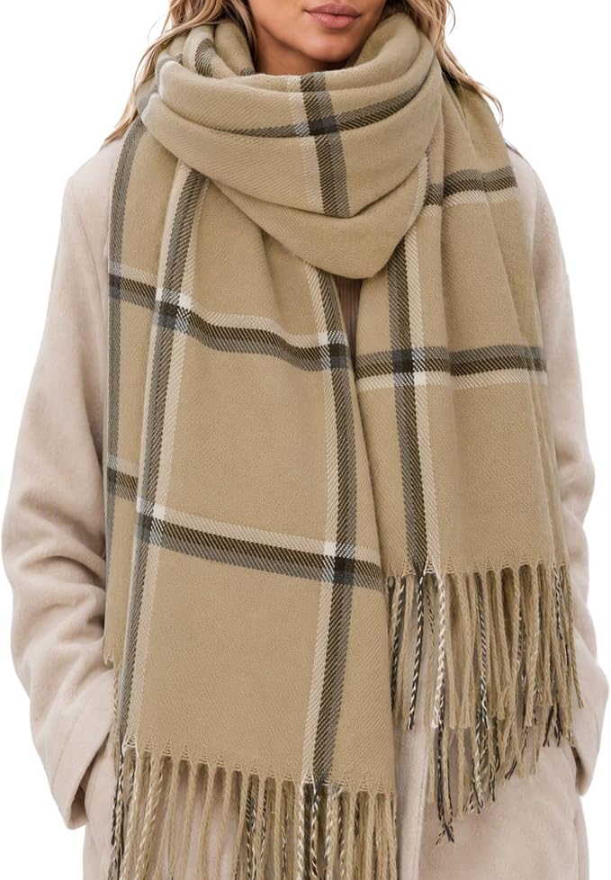 Plaid Blanket Scarf