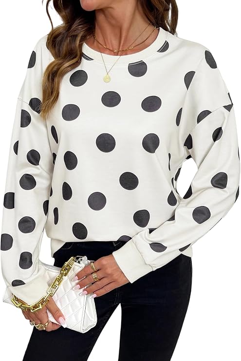 Polka Dot Crewneck