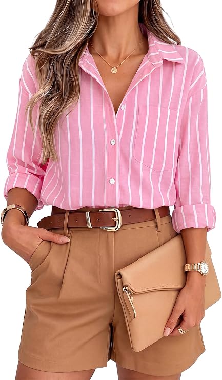 Striped Button Shirt