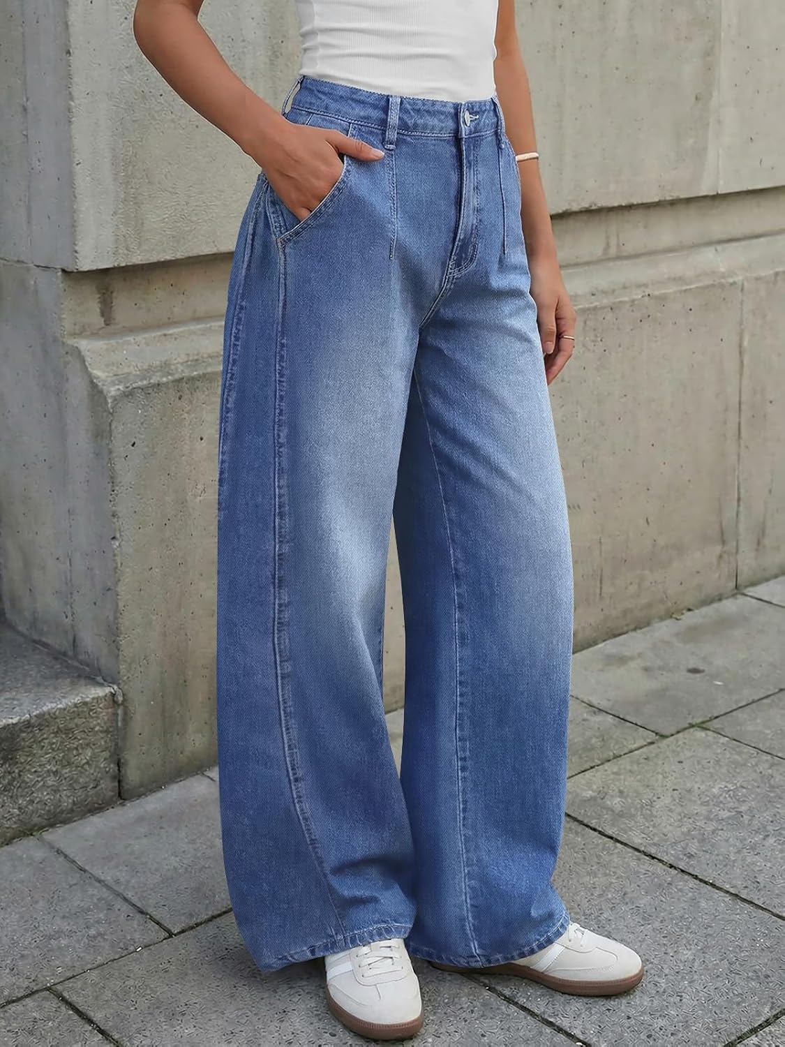 Wide Leg Baggy Jeans