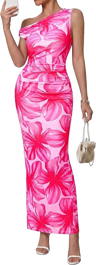 Floral Bodycon Maxi Dress