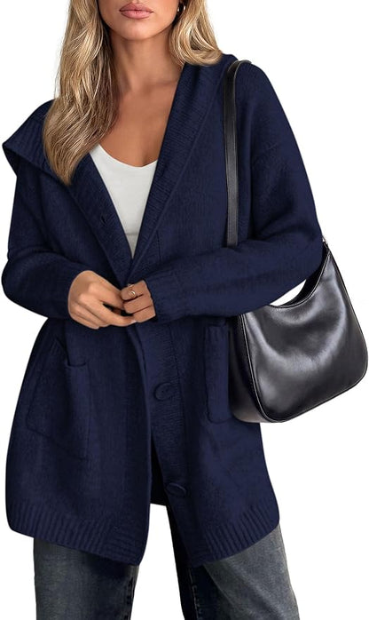 Hooded Oversized Cardigan
