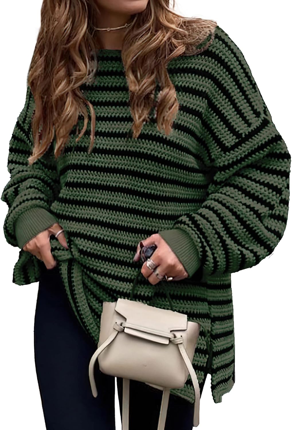 Oversized Striped Sweater