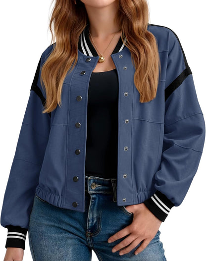 Cropped Bomber Jacket