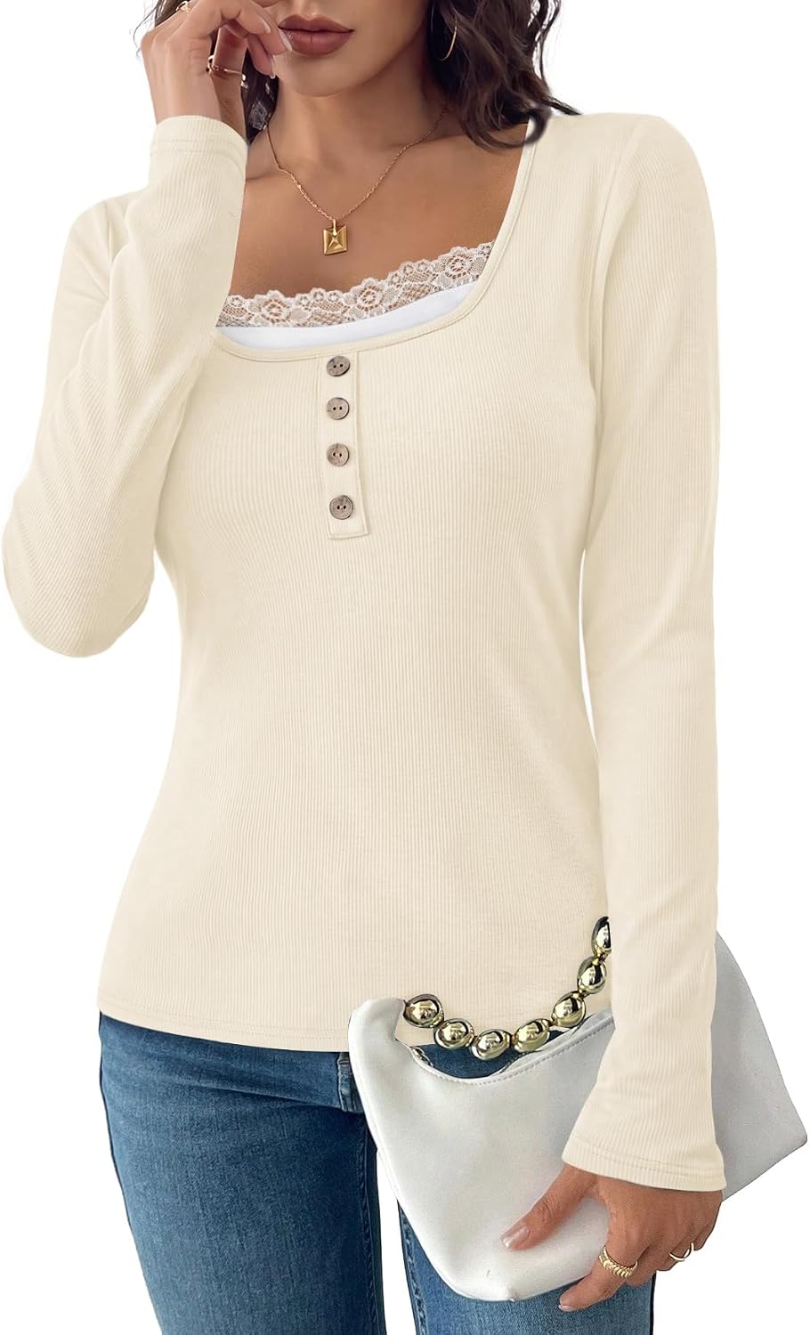 Ribbed Long Sleeve Top