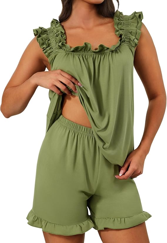 Ruffle Pajama Set