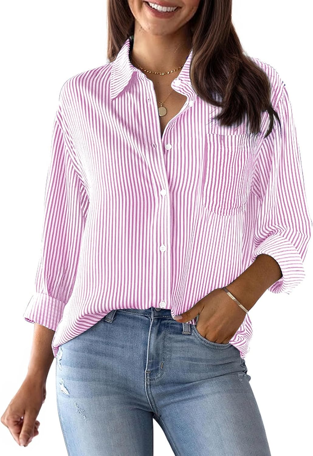 Cotton Pin Stripe Shirt