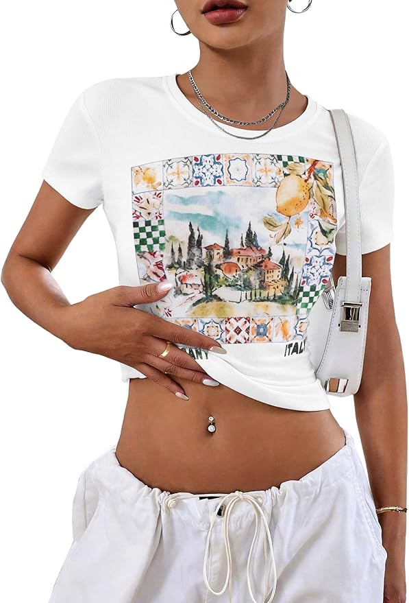 Graphic Crop T-shirt