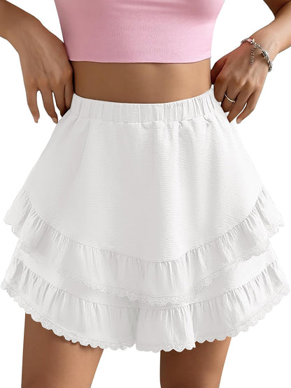 Ruffle Tiered Skorts