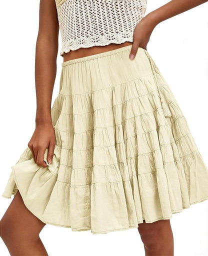 Pleated Boho Skirt
