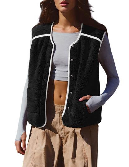 Fuzzy Fleece Vest