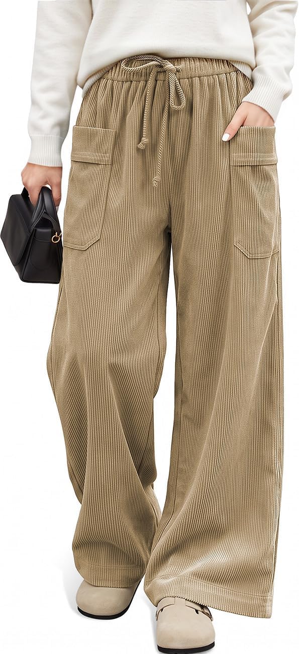 Corduroy Wide Leg Pants