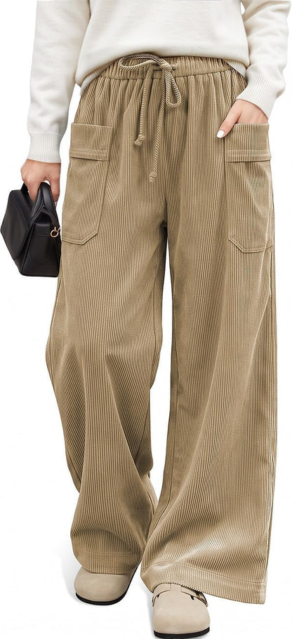 Corduroy Wide Leg Pants