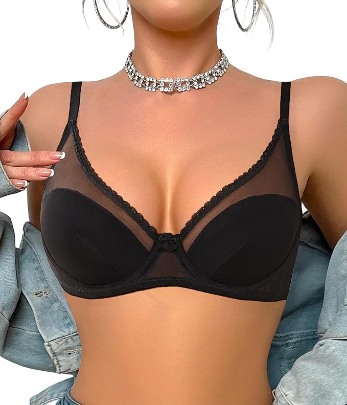 Lace Mesh Bra