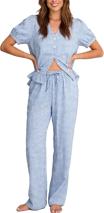 Cotton Gingham Pjs