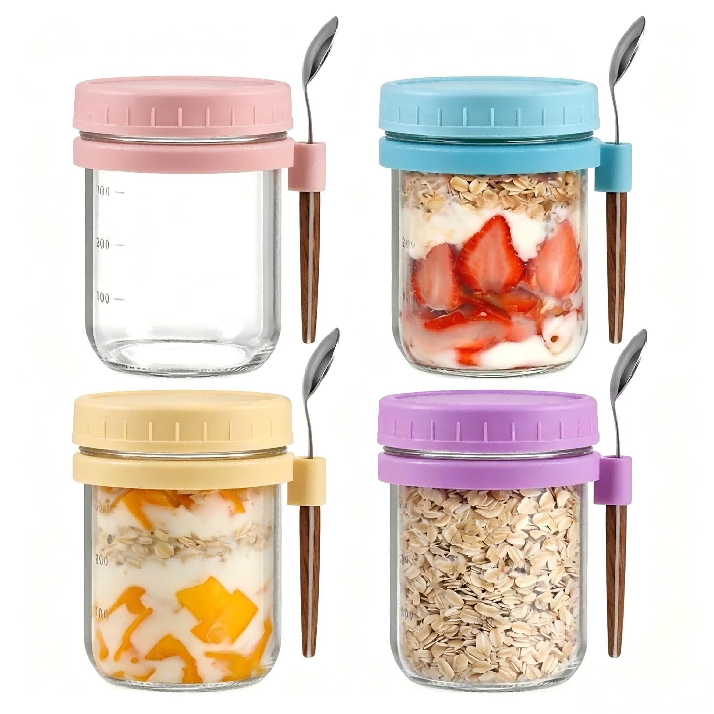 Overnight Oats Containers (4PK)