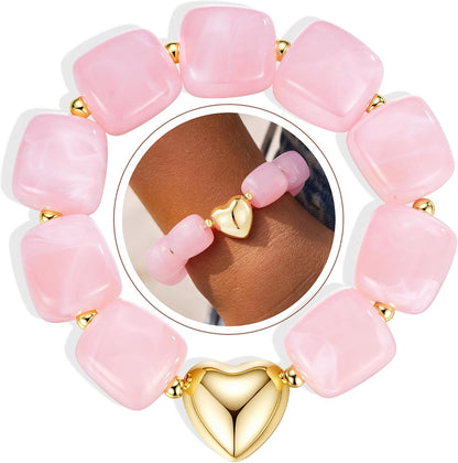 Beaded Heart Bracelet