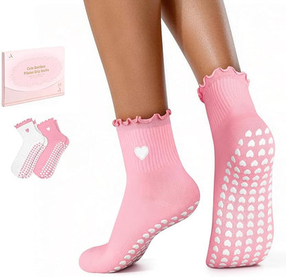 2pr Pilates Grip Socks