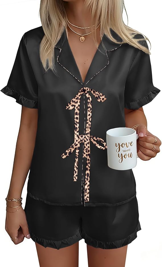 Satin Bow Pajamas