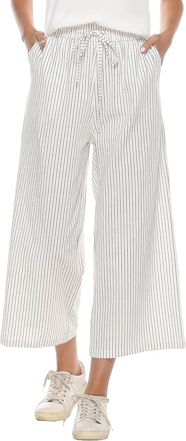 Cotton and Linen Capris