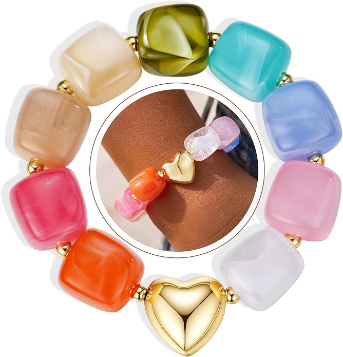 Beaded Heart Bracelet