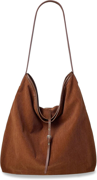 Slouchy Corduroy Hobo Bag