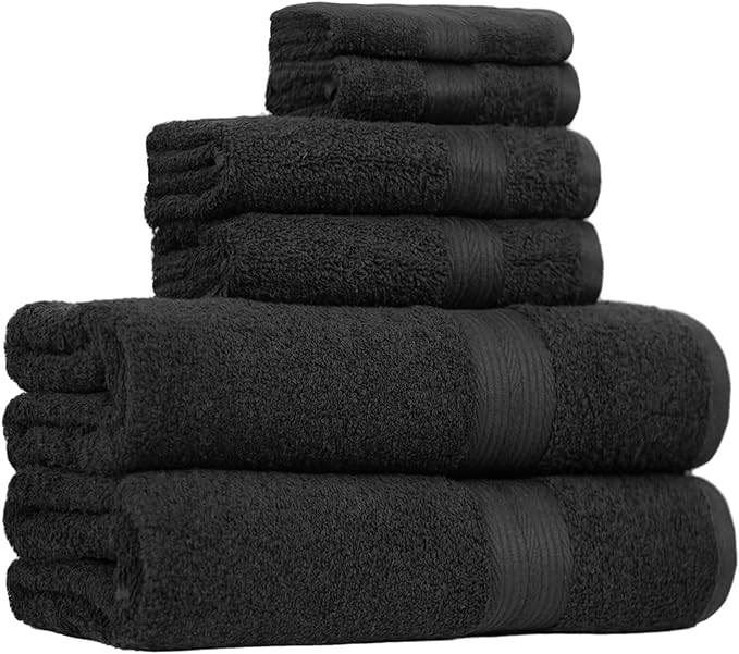 Amazon Basics Cotton Towel Set (6PC)