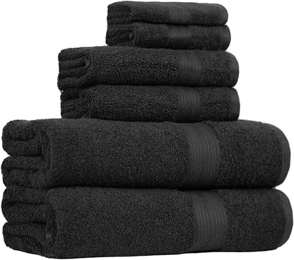 Amazon Basics Cotton Towel Set (6PC)