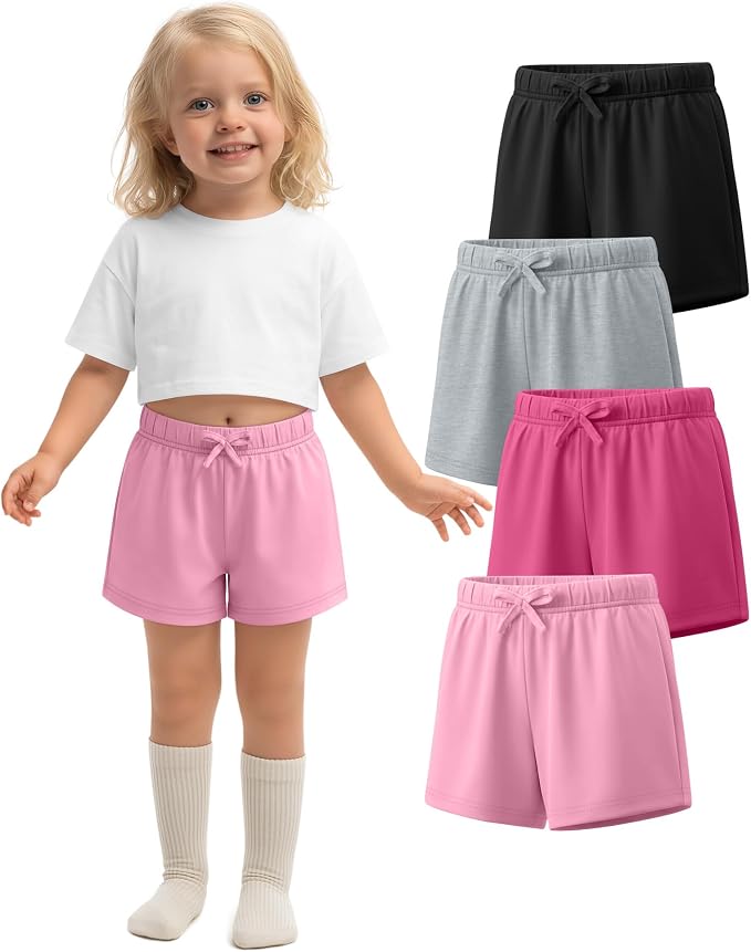 Girls Athletic Shorts (4PK)