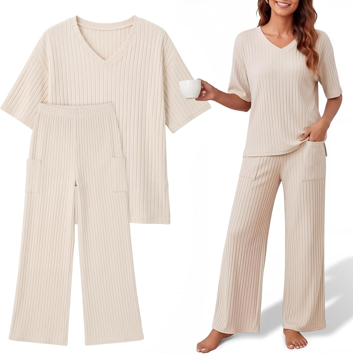 Ribbed Lounge Set