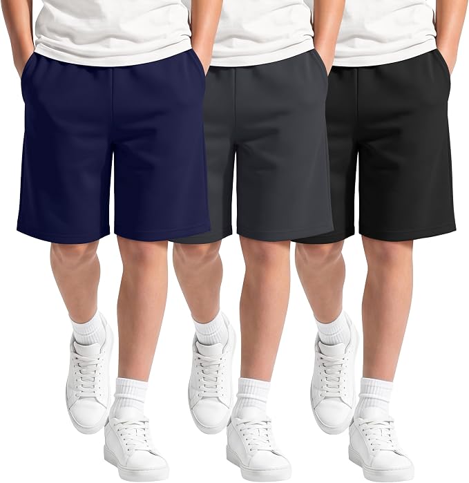 Boys Pull On Shorts 3pk