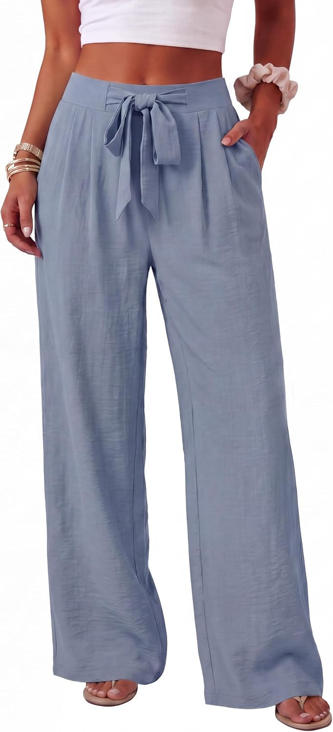 Paperbag Wide Leg Pants