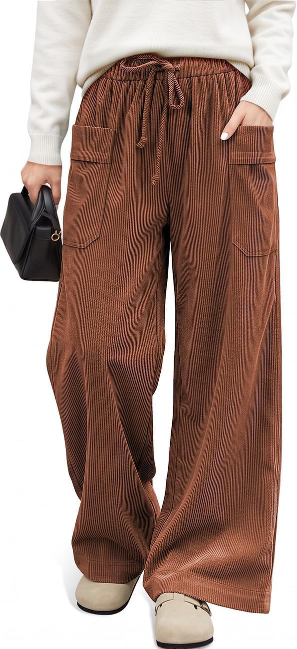 Corduroy Wide Leg Pants