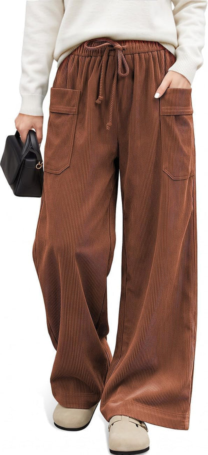 Corduroy Wide Leg Pants