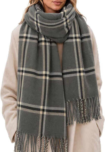 Plaid Blanket Scarf