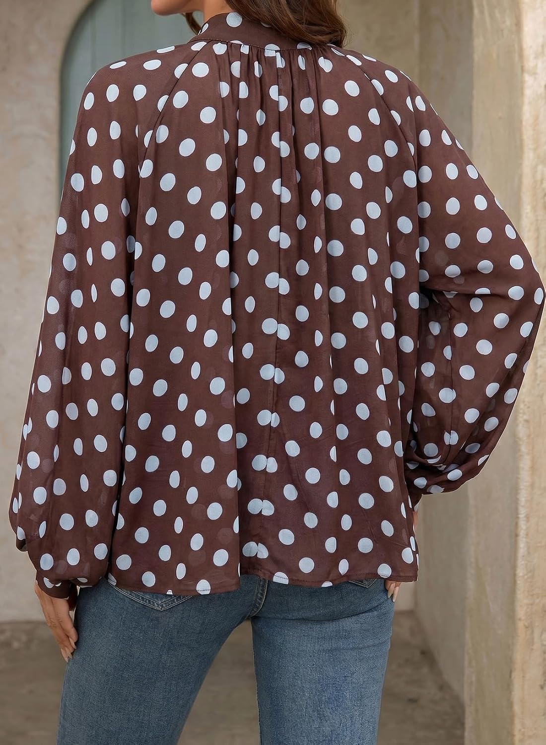 Pleated Chiffon Blouse