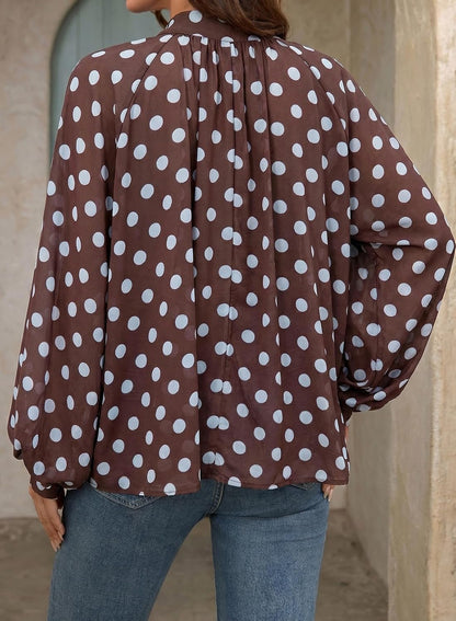 Pleated Chiffon Blouse