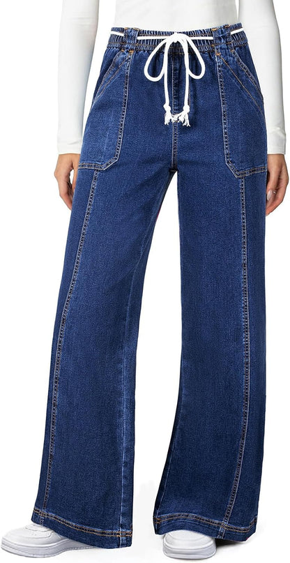 Wide Leg Denim Jeans
