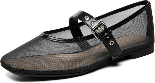 Mesh Ballet Flats