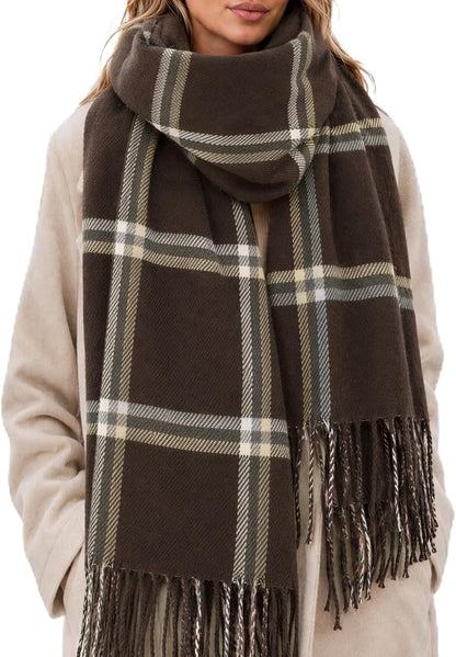 Plaid Blanket Scarf